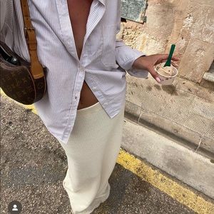 Blue stripe Djerf avenue breezy shirt